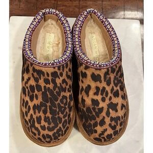 Madden NYC Cheetah Print Platform‎ Mules. NEW! Women's Size 6